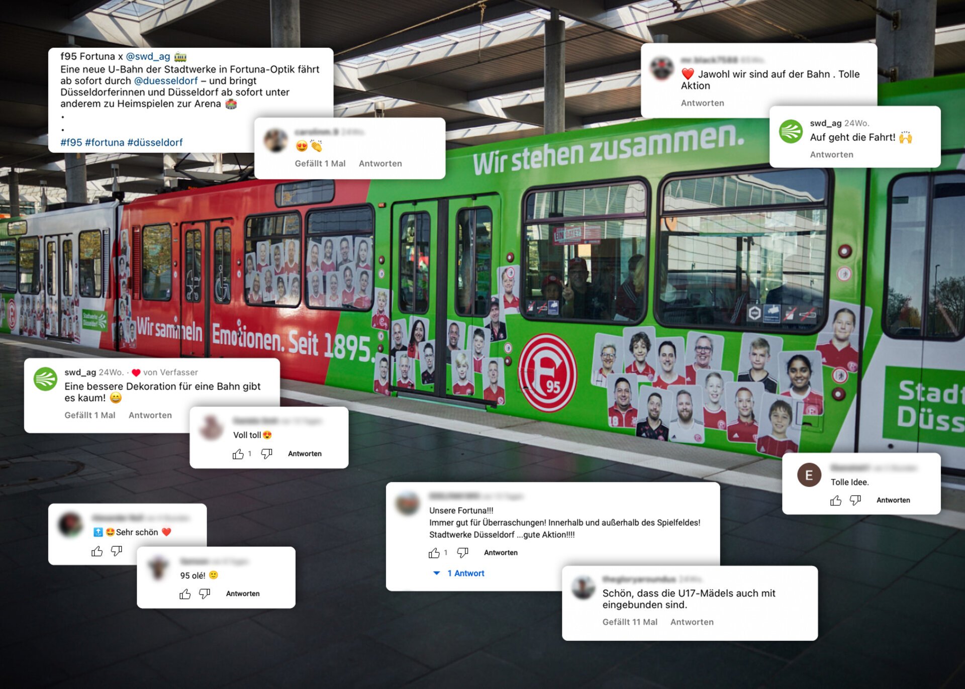 Stadtwerke Düsseldorf Social Media Kommentare