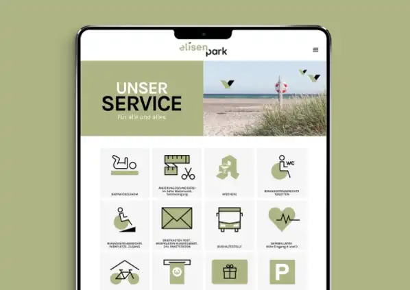 Elisen Park Website Relaunch Mobil Center Unser Service