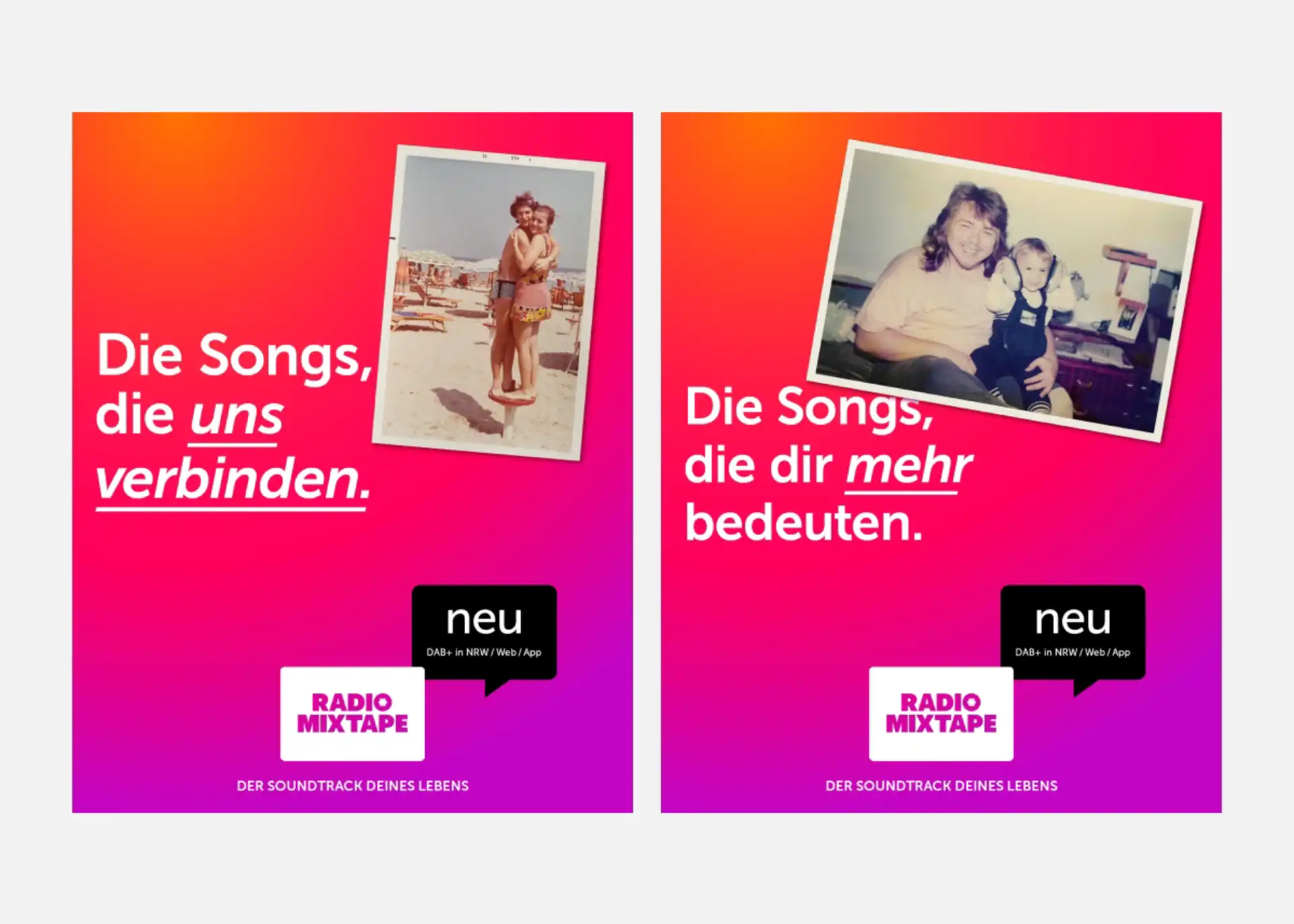 Radio Mixtape Kampagne Memories »Die Songs, die uns verbinden.«