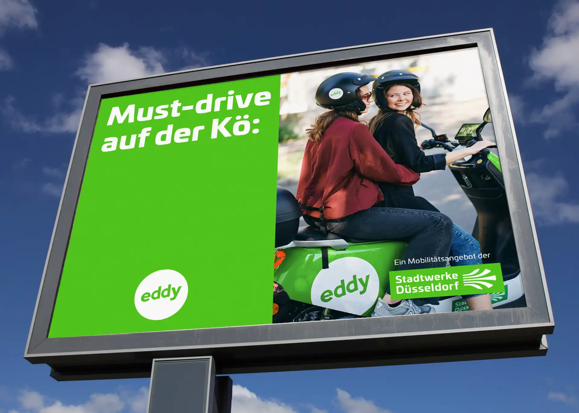 eddy Sharing Kampagne Must-drive auf der Kö