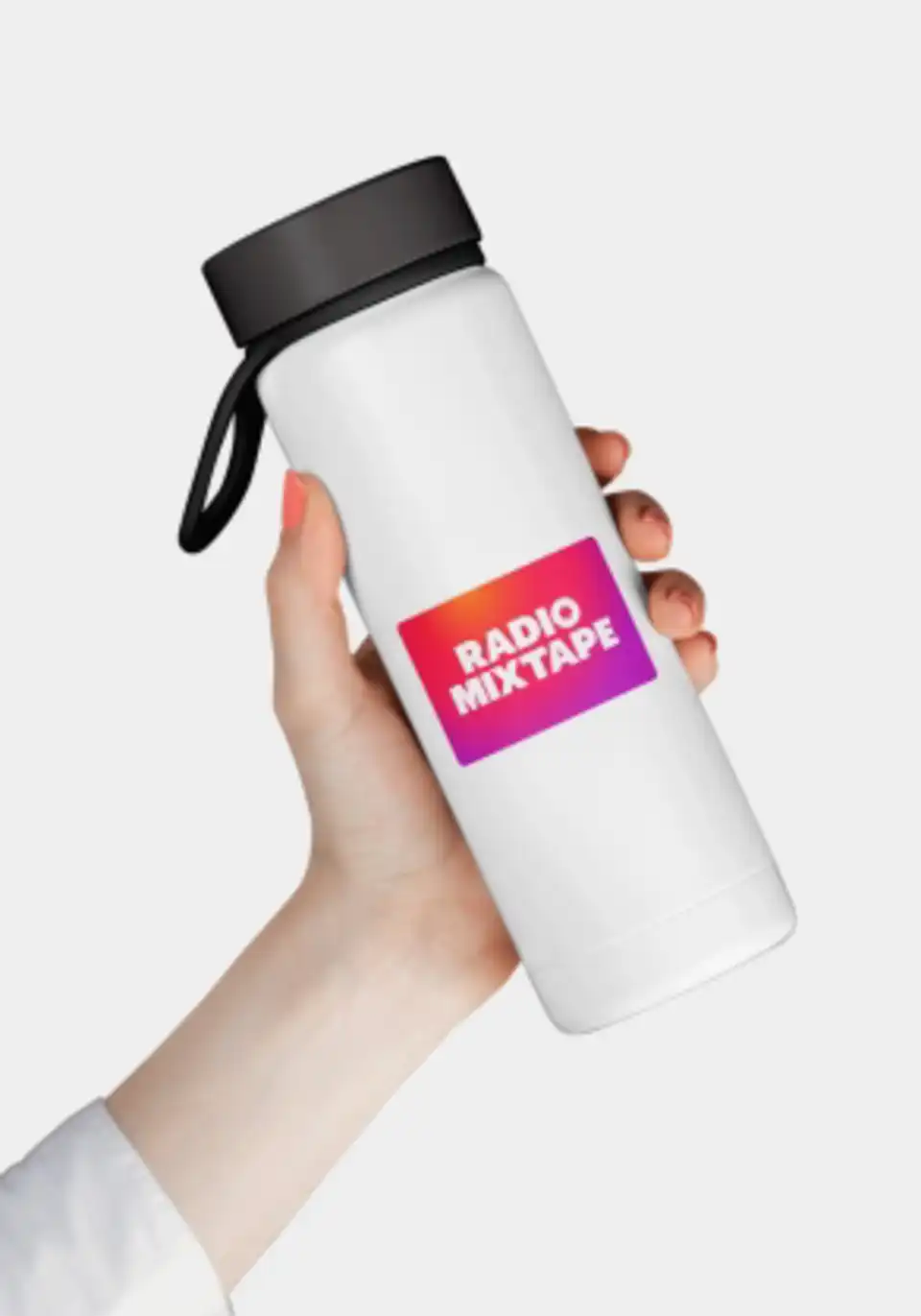 Trinkflasche mit Radio Mixtape Logo