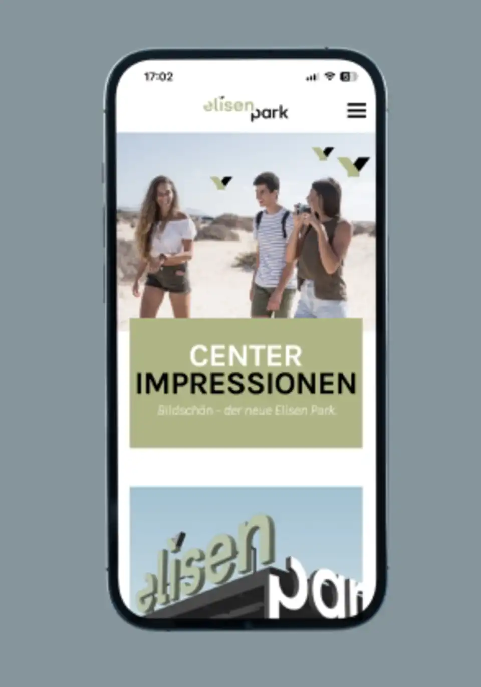 Elisen Park Website Relaunch Mobil Center Impressionen