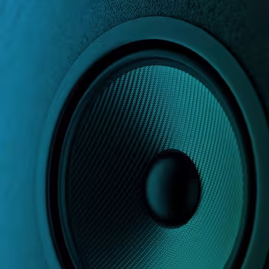 Grüner Lautsprecher