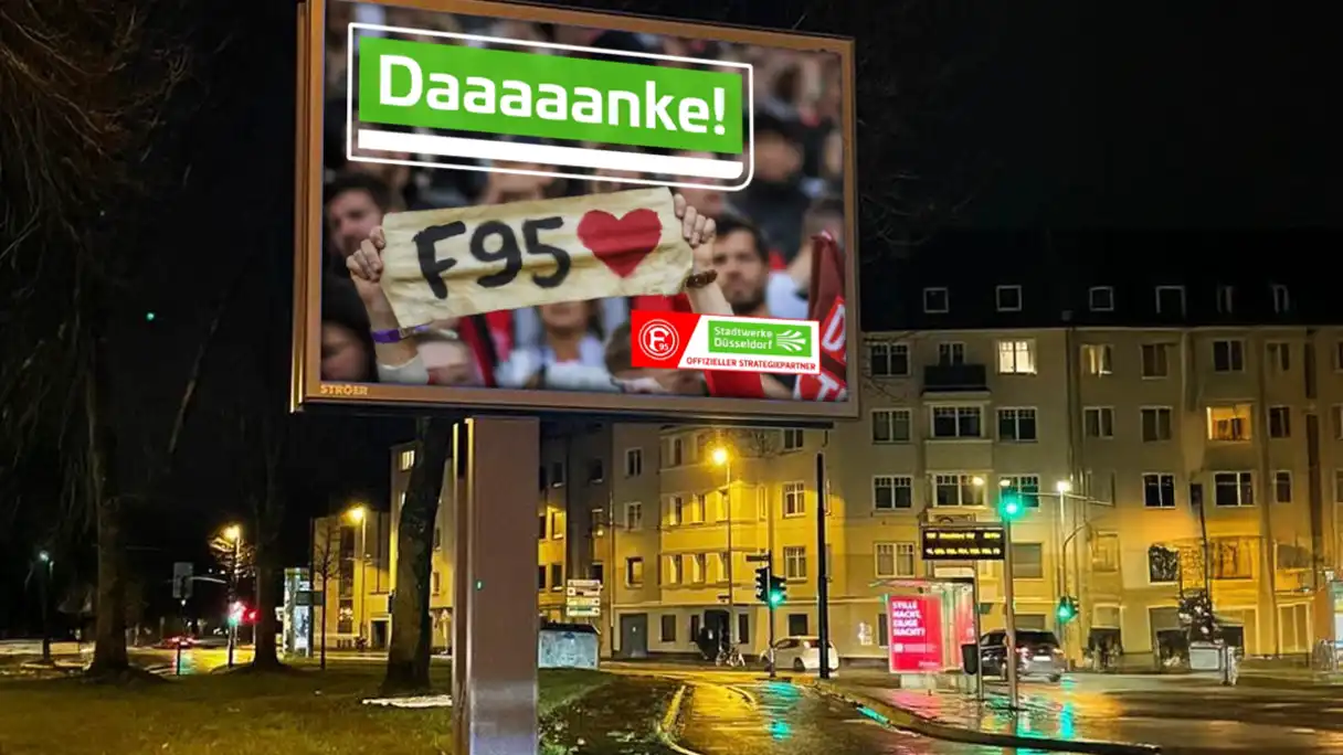 Stadtwerke Düsseldorf Roadside Screen Fortuna