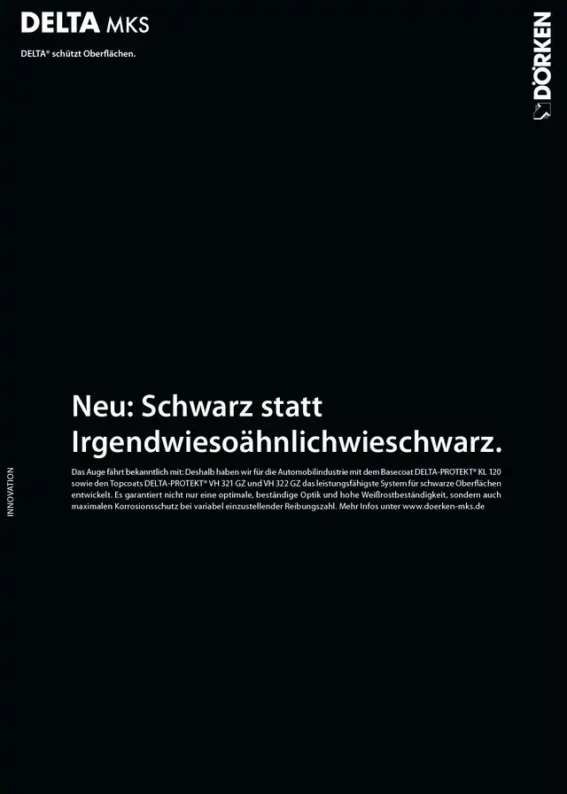 Neu: Schwarz statt Irgendwiesoähnlichwieschwarz
