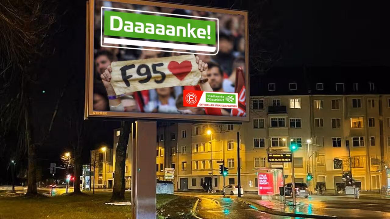 Stadtwerke Düsseldorf Roadside Screen Fortuna